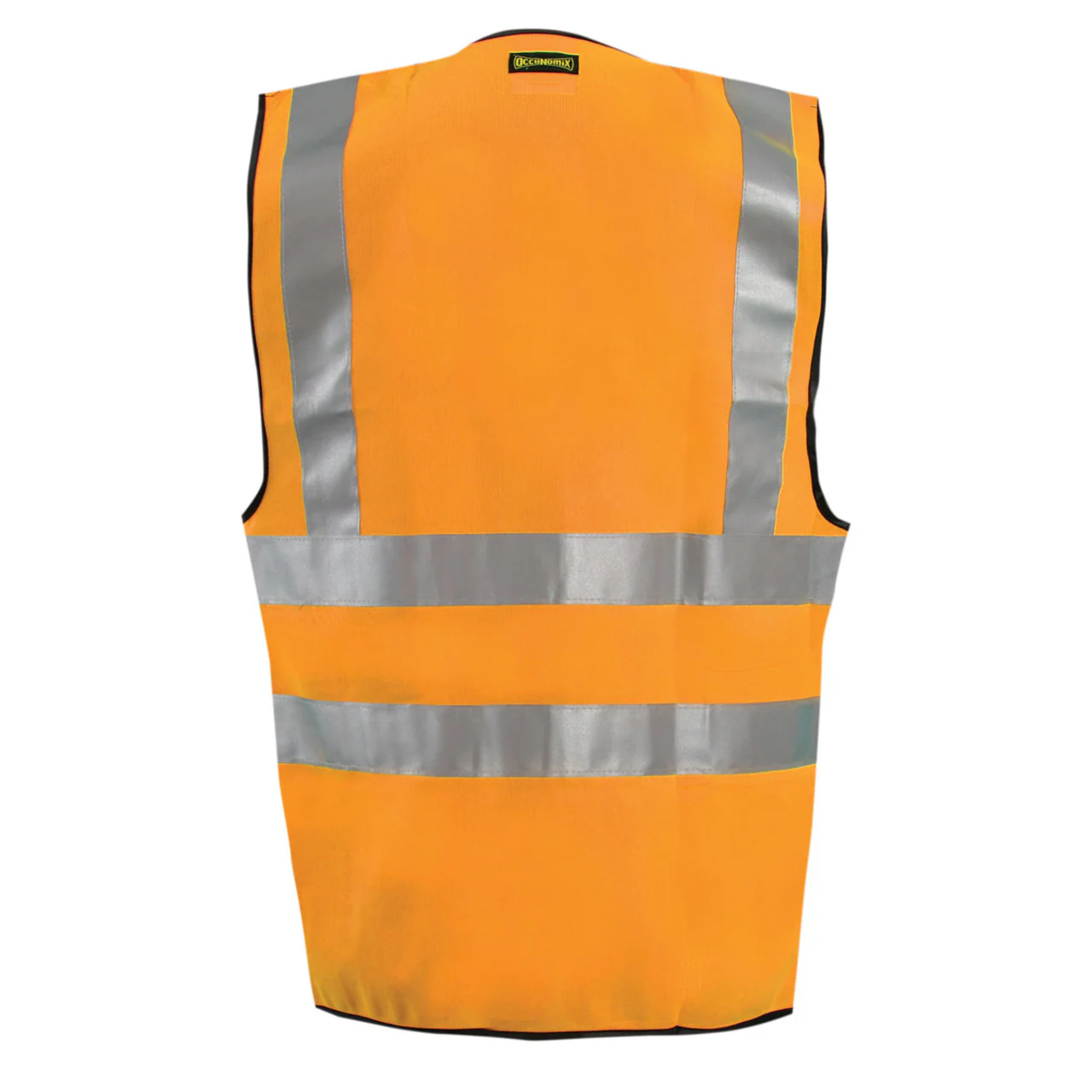 OccuNomix Type R Class 2 High-Vis Solid Dual Stripe Safety Vest w/Zipper - LUX-SSFS - Image 4