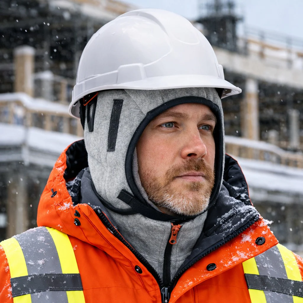 Winter Hard Hat Liner, Heavy-weight Fleece - RF450 - Image 2