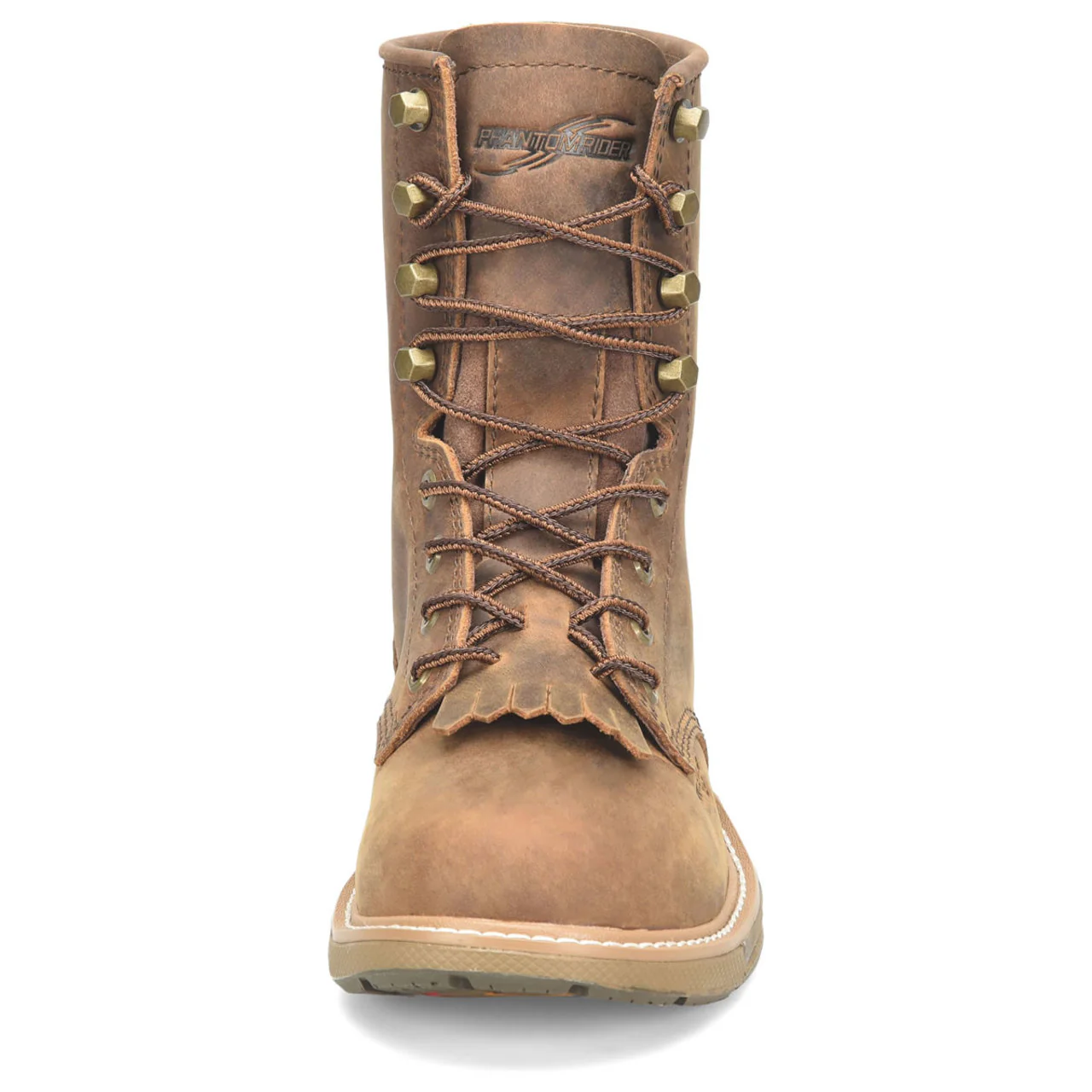 Phantom Rider Men's Raid 8" Lacer Soft Toe Boots, DH5394, Brown - Image 3