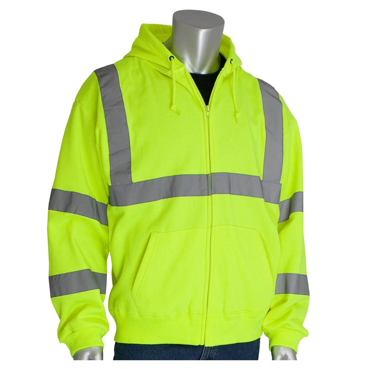 High-Vis Type R Class 3 Hooded Zip Sweatshirt - 323-HSSE