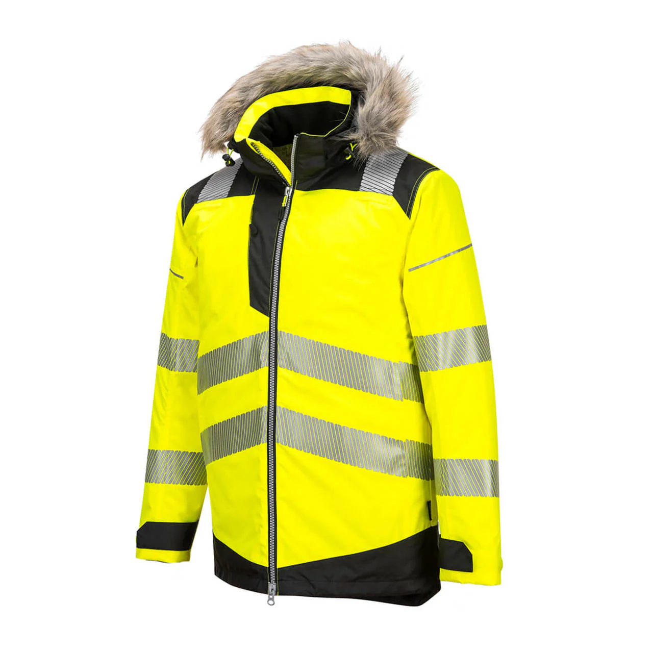 Portwest Men's Hi-Vis Winter Parka Jacket - PW369 - Image 3