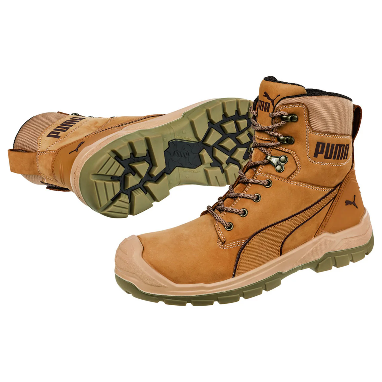 Puma Safety Women's Conquest High 7" EH Composite Toe Boots, 630565, Wheat - Image 2