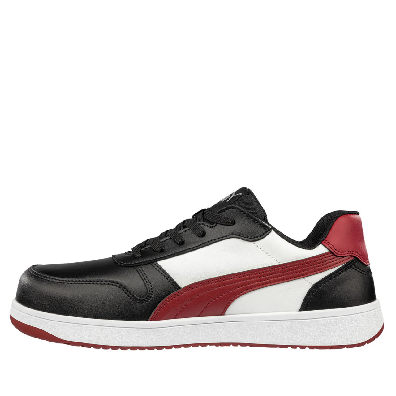 Puma Safety Women's Frontcourt Low EH Composite Toe Shoes, 640215, Black/White/Red - Image 5