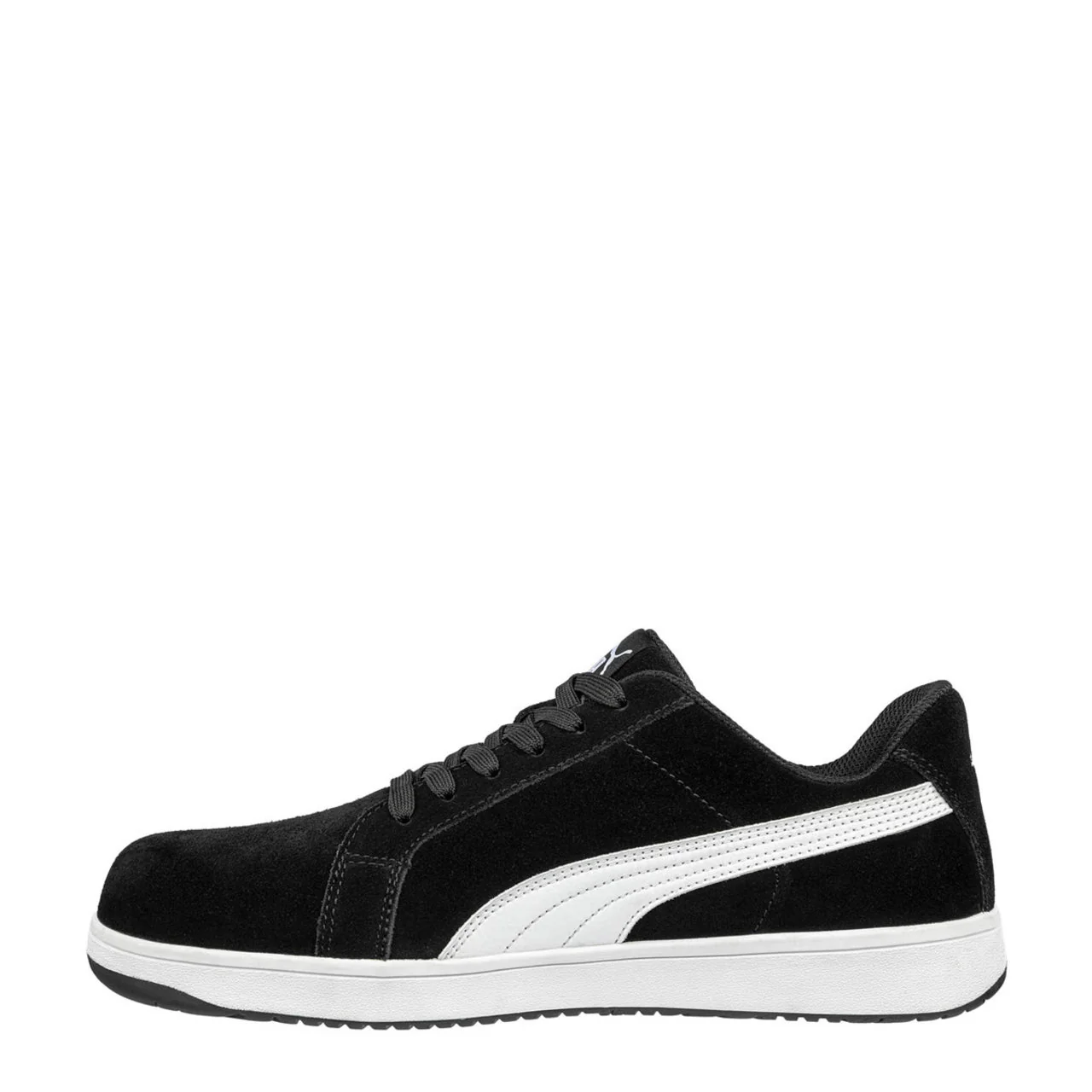 Puma Safety Women's Icon Suede Low EH Composite Toe Shoes, 640115, Black/White - Image 4