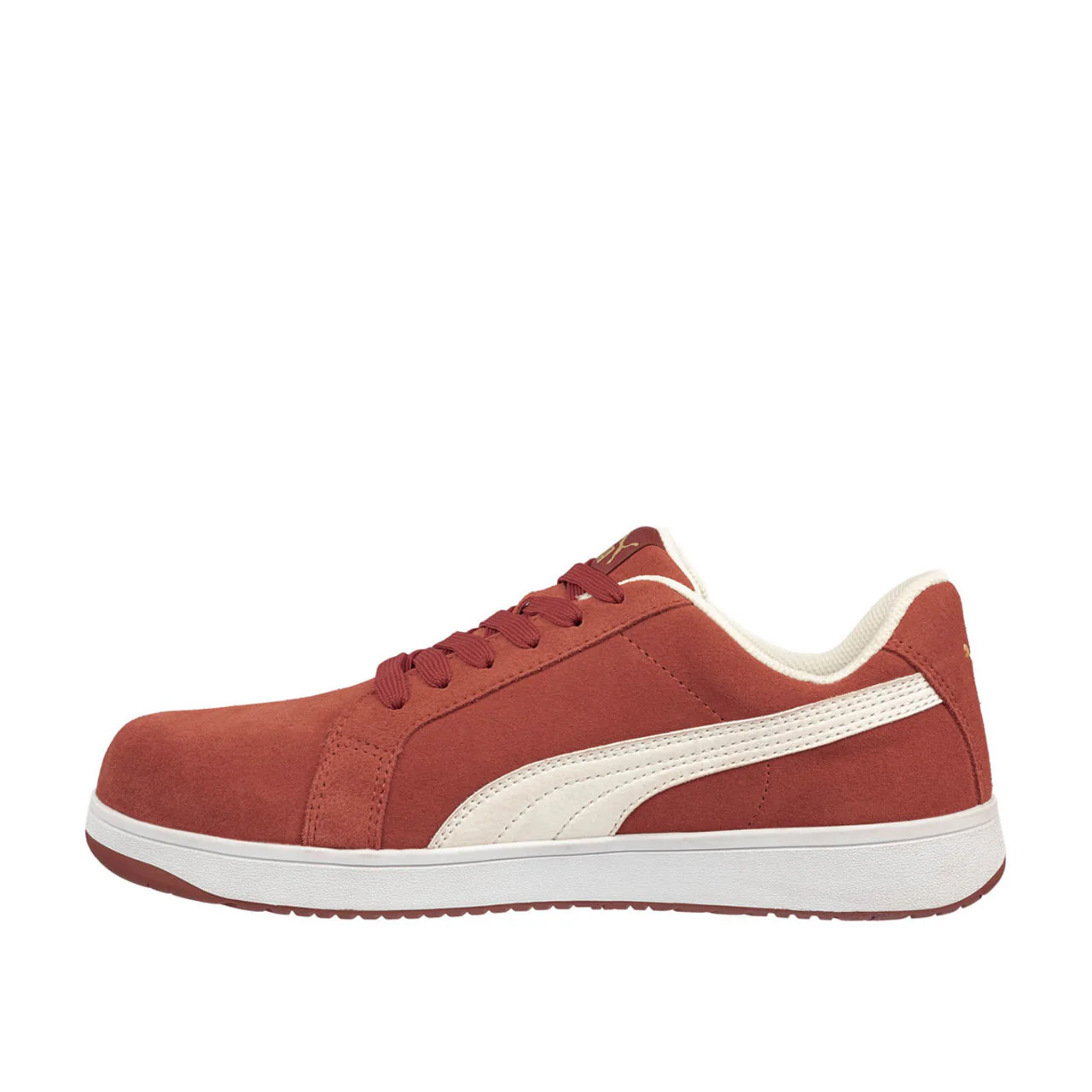 Puma Safety Women's Icon Suede Low EH Composite Toe Shoes, 640135, Red/White - Image 4