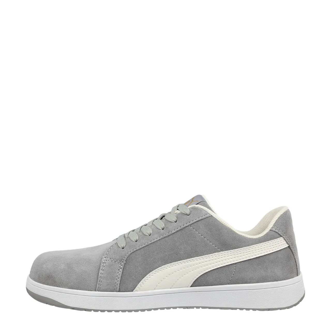 Puma Safety Women's Icon Suede Low SD Composite Toe Shoes, 640125, Gray/White - Image 4