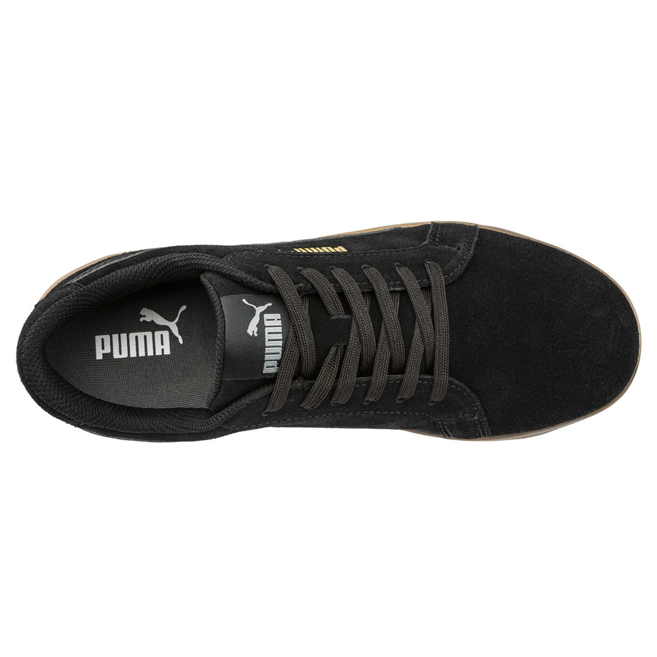 Puma Safety Women's Iconic Low EH Composite Toe Shoes, 640365, Black/Gum - Image 2