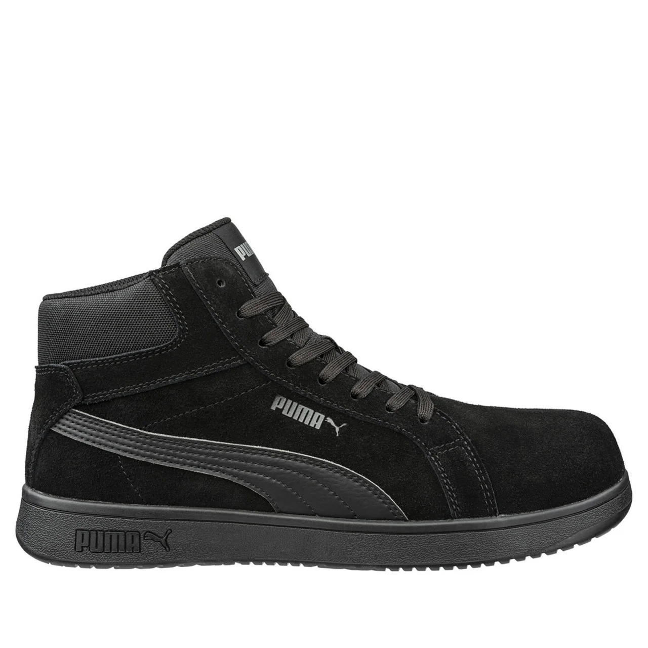 Puma Safety Women's Iconic Mid EH Composite Toe Shoes, 630315, Black