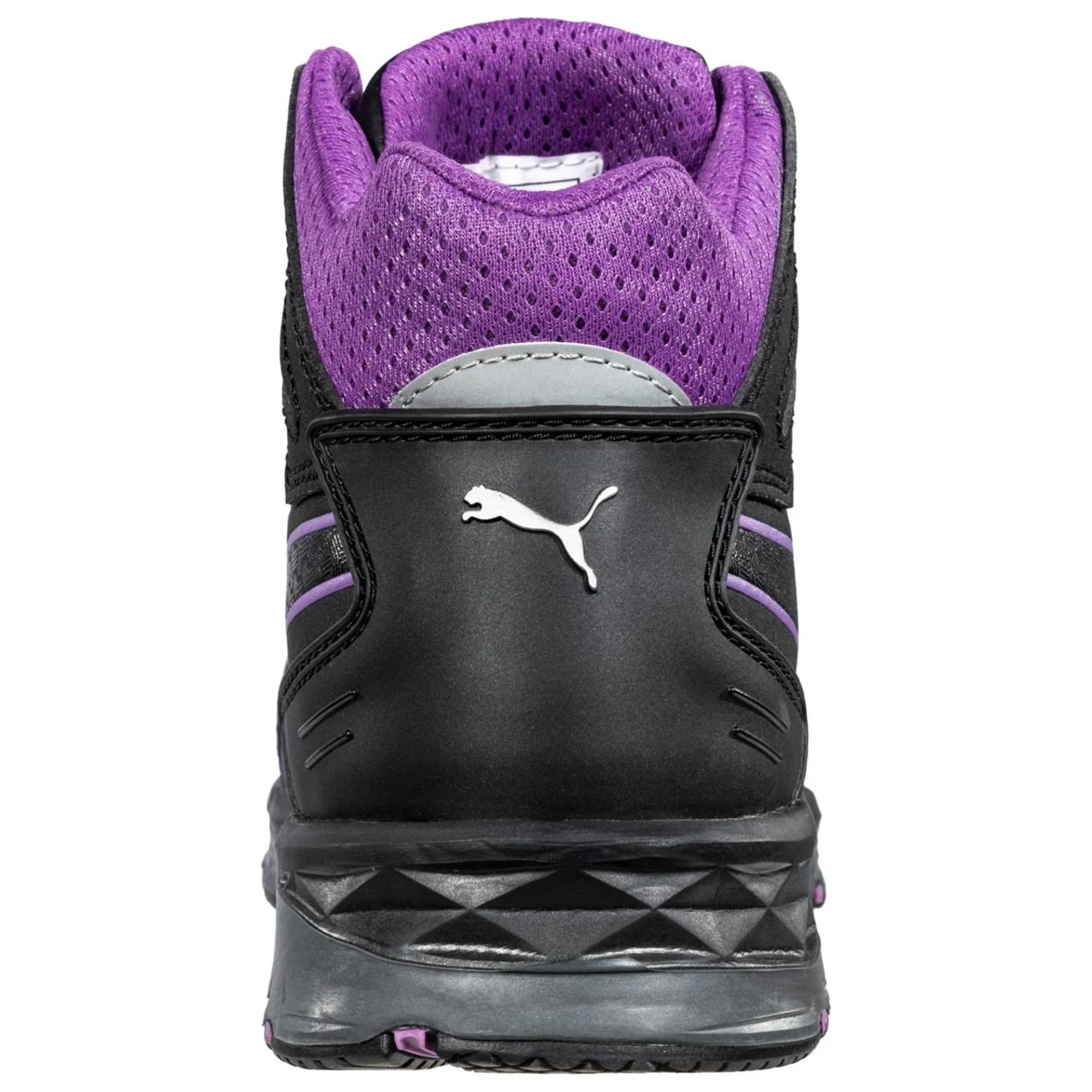 Puma Safety Women's Stepper Mid 2.0 EH Composite Toe Shoes, 633895, Black/Lavender - Image 5