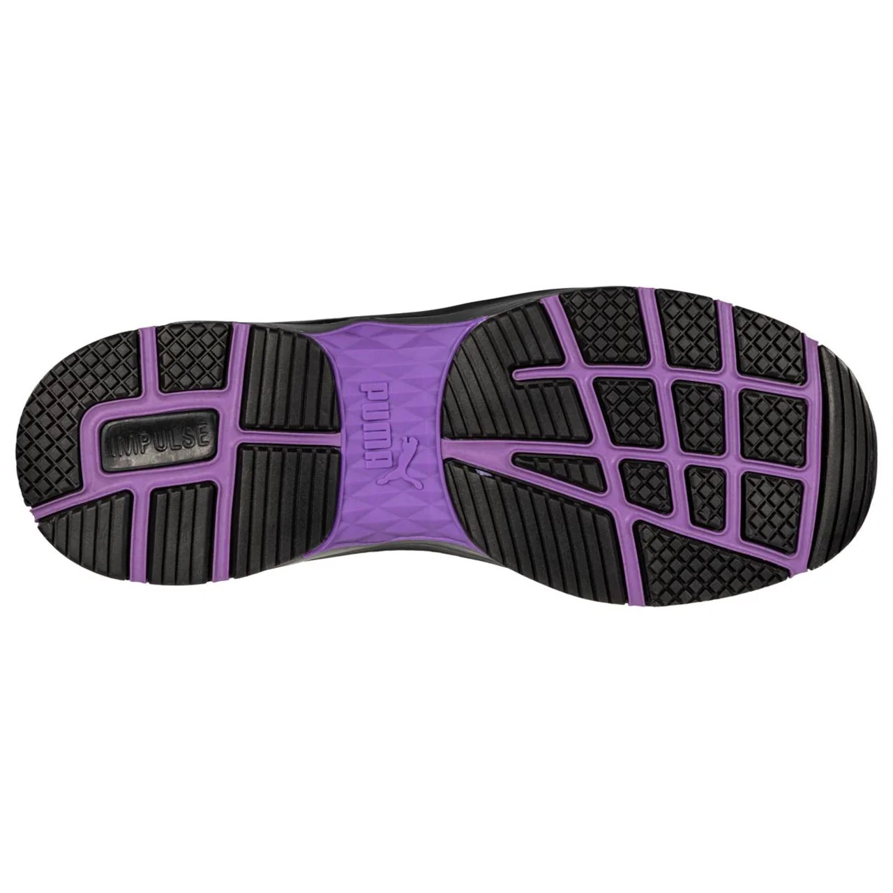 Puma Safety Women's Stepper Mid 2.0 EH Composite Toe Shoes, 633895, Black/Lavender - Image 7