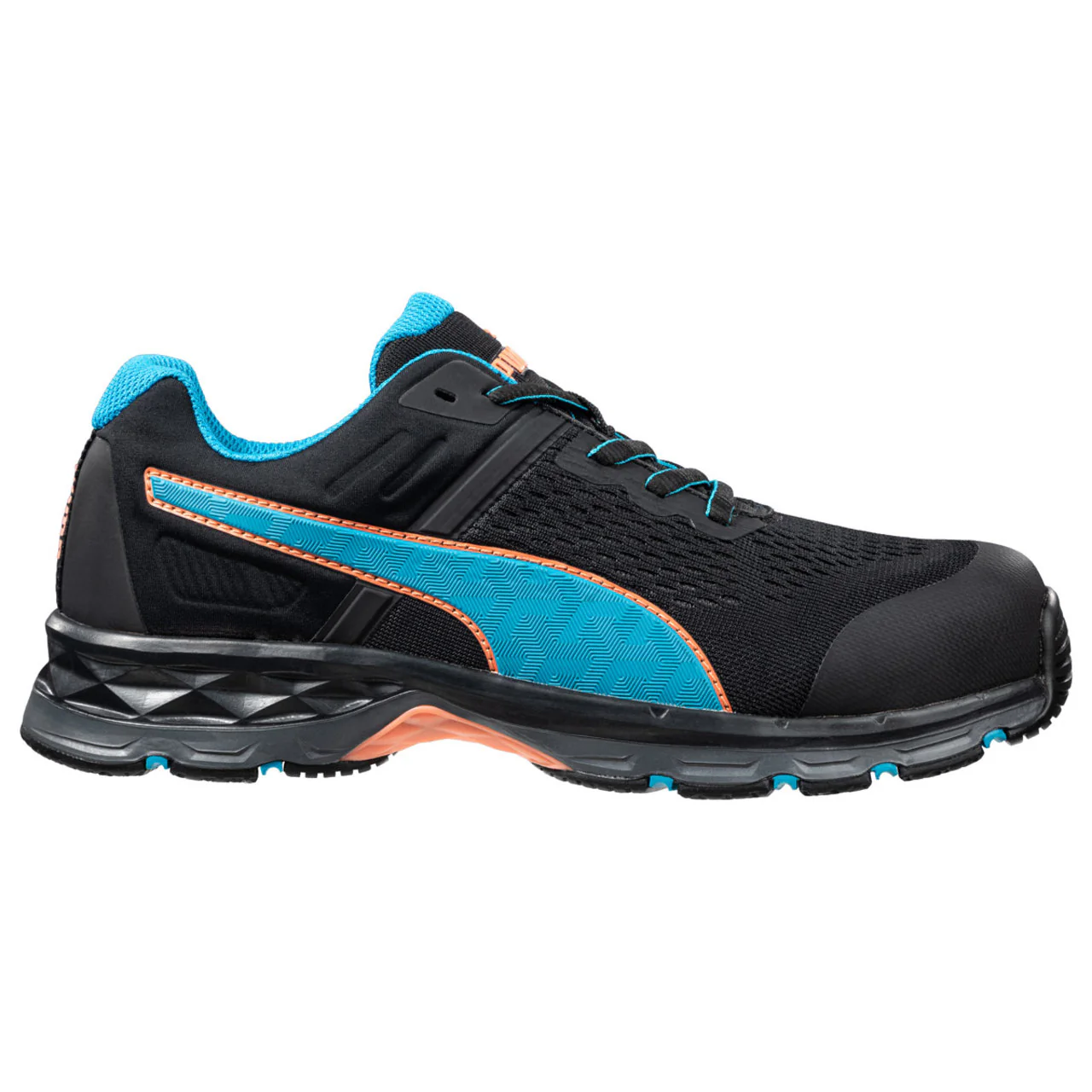 Puma Safety Women's W-Motion Protect Define Low 2.0 Black & Aqua SD Composite Toe Shoes - 643945 - Image 4