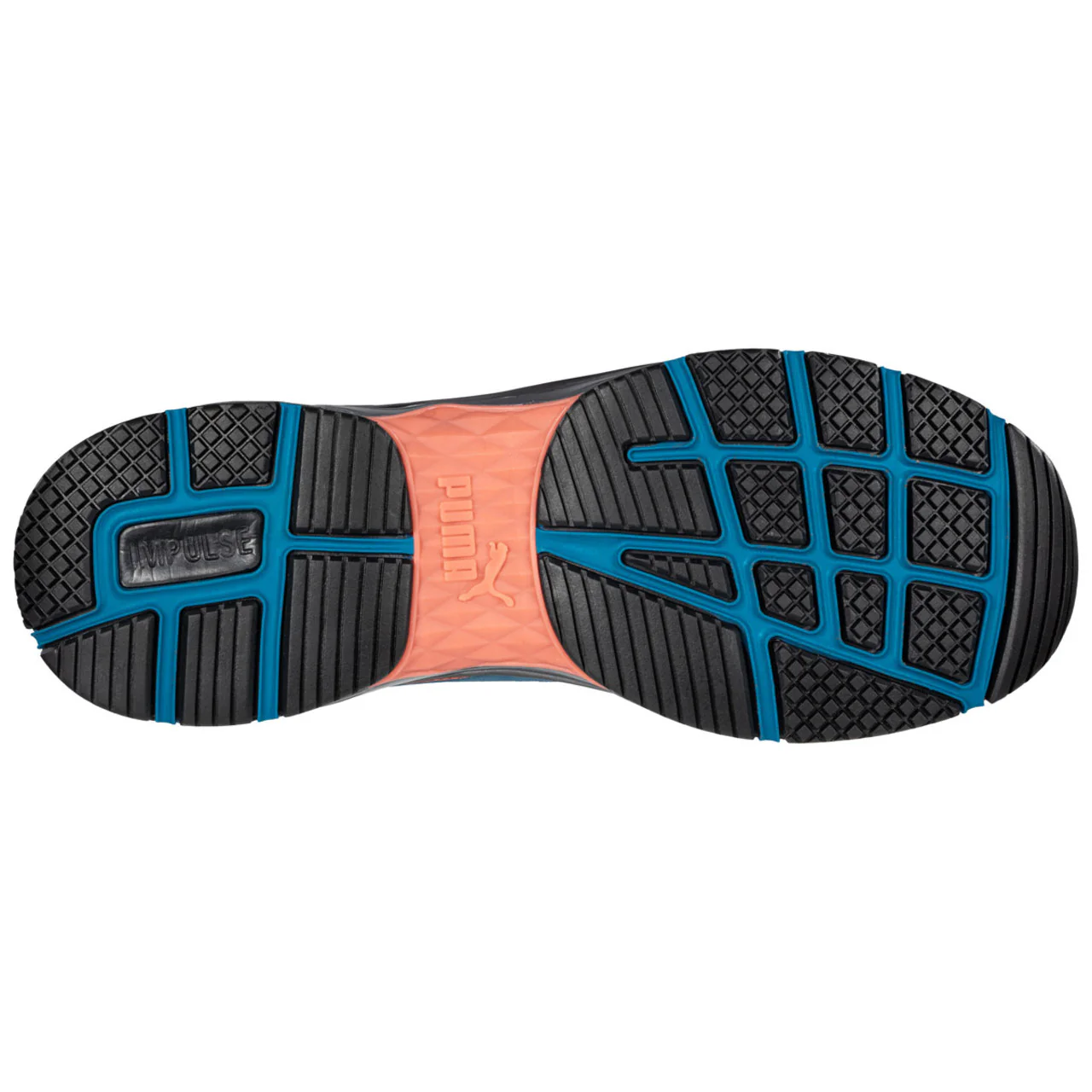 Puma Safety Women's W-Motion Protect Define Low 2.0 Black & Aqua SD Composite Toe Shoes - 643945 - Image 7