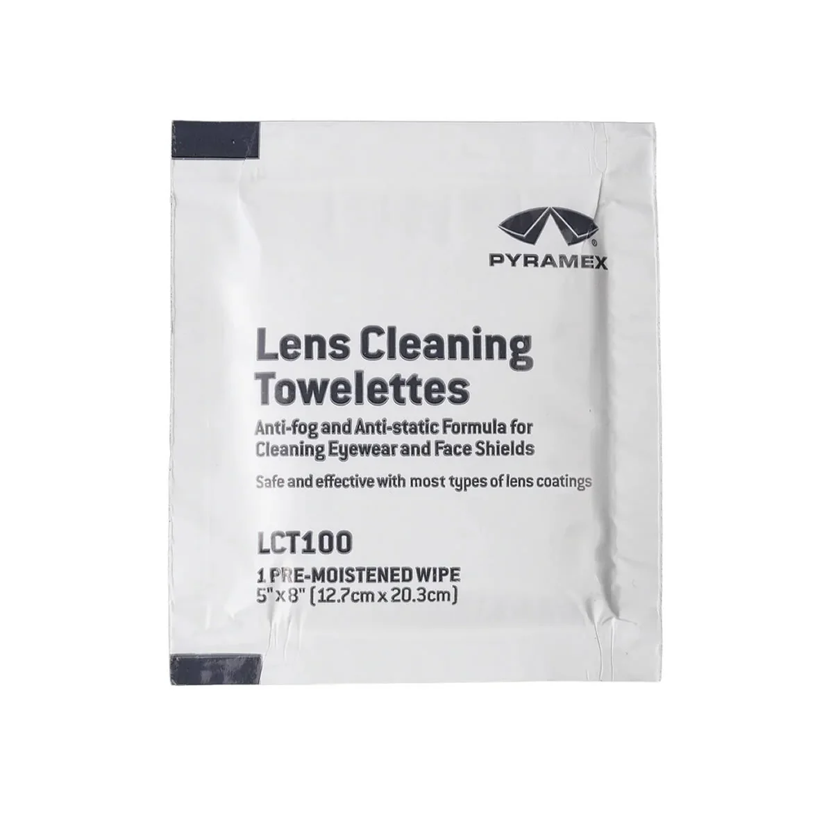 Pyramex LCT100 Lens Cleaning Wipes, Box of 100 - Image 2