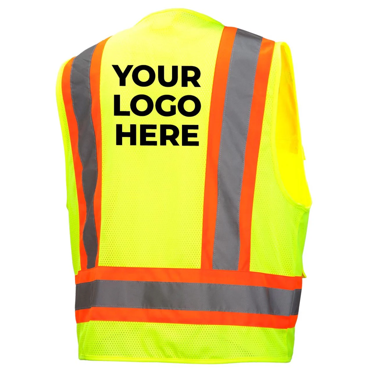 Custom Pyramex RVZ24 Type R Class 2 Hi-Vis Surveyor's Mesh Back Safety Vest - Image 6