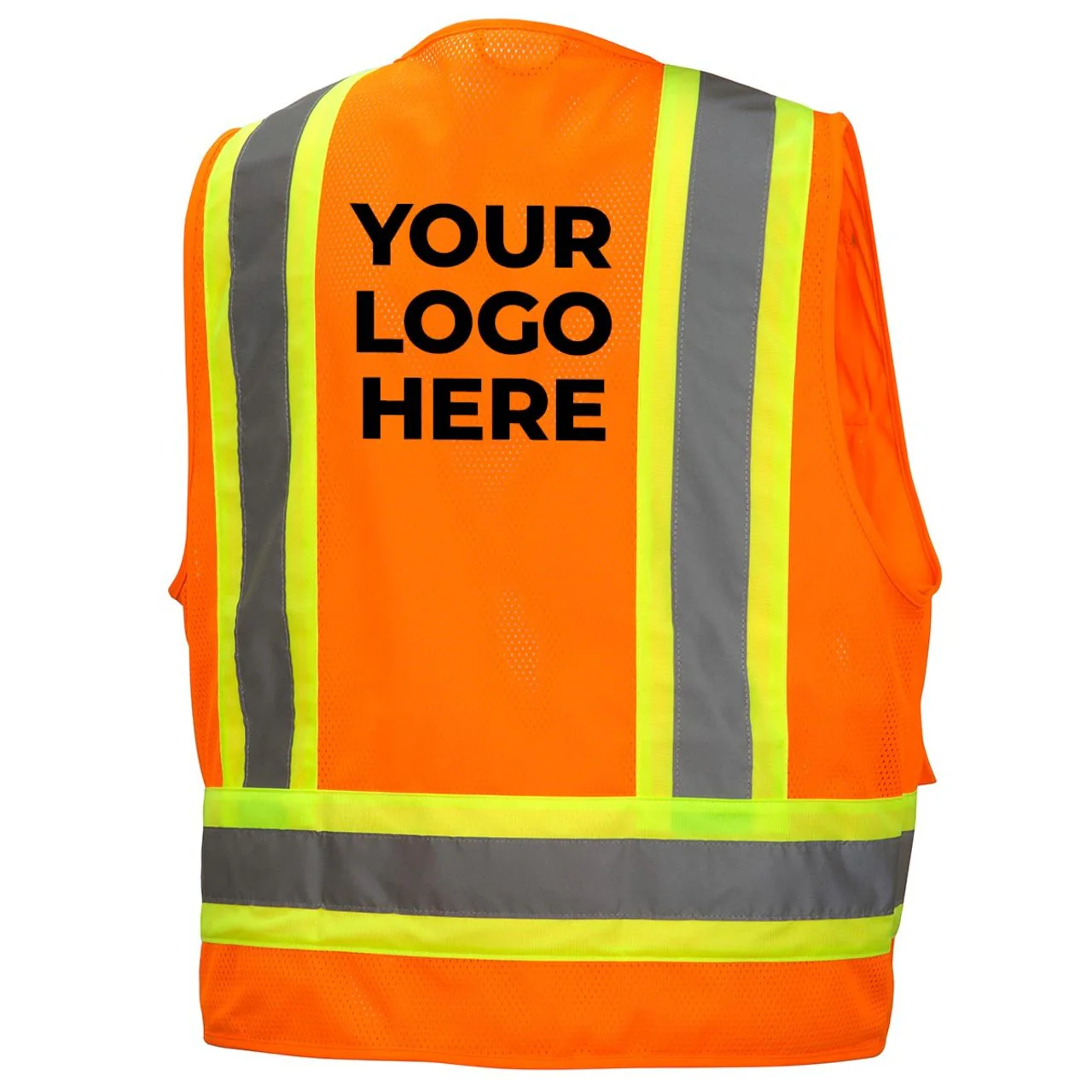 Custom Pyramex RVZ24 Type R Class 2 Hi-Vis Surveyor's Mesh Back Safety Vest - Image 8