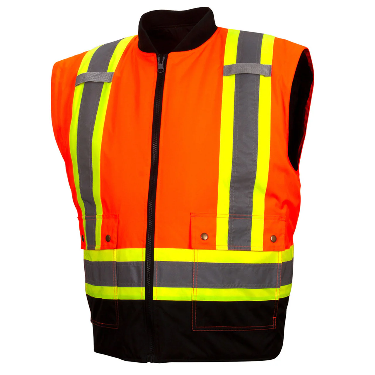 Pyramex RC7P35 Type R Class 3 Hi-Vis Waterproof 7-in-1 Parka with X-Back, Hi-Vis Orange - Image 4