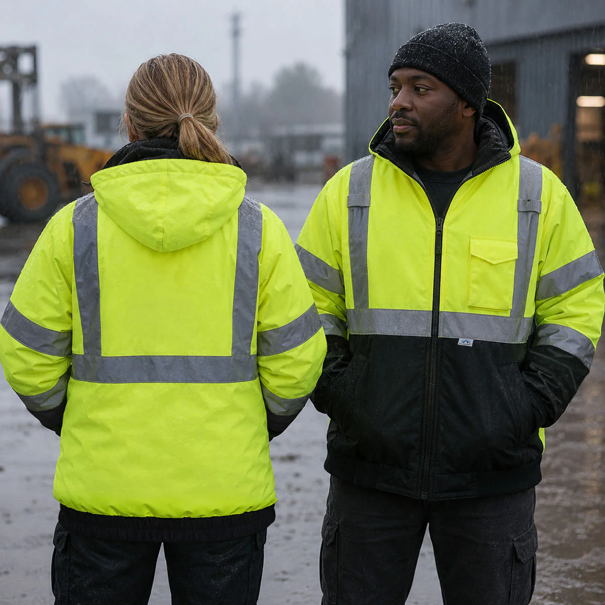 Pyramex RJ32 Type R Class 3 Hi-Vis Waterproof Quilt Lined Jacket - Image 4