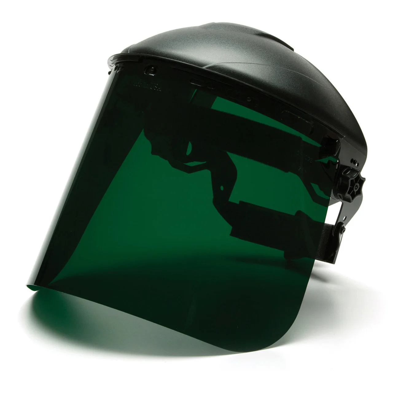 Pyramex Dark Green Tinted Polyethylene Face Shield - S1035 - Image 2