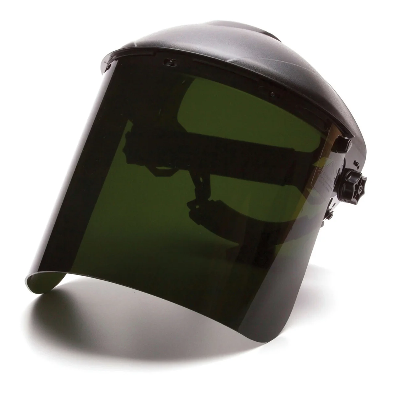 Pyramex Ridgeline Ratchet Headgear with Cylinder IR5 Polycarbonate Face Shield Combo - S1250 & HGBR