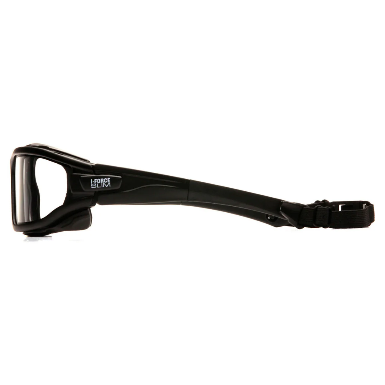 Pyramex I-Force Slim Dual Pane Sealed Safety Glasses, H2X Anti-Fog Lens, Black Frame/Strap - Image 4