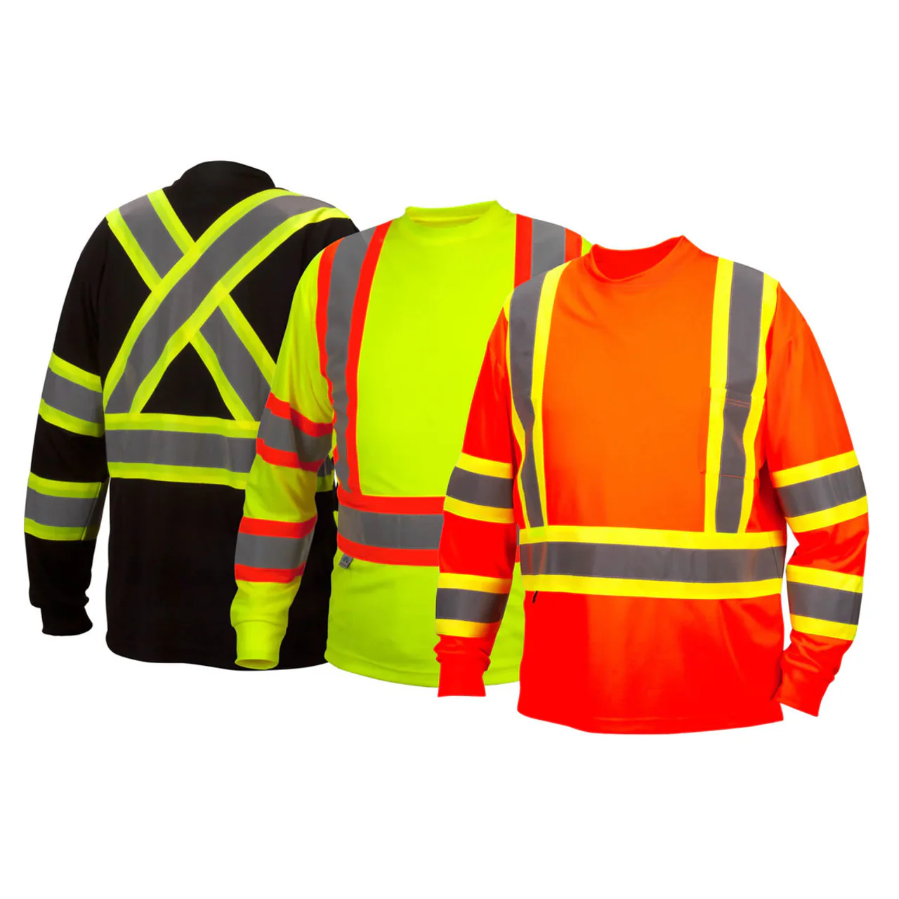 Pyramex RLCTS31 Type R Class 3 Hi-Vis Moisture Wicking Long Sleeve T-Shirt - Image 3