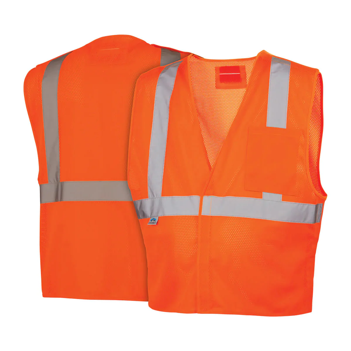 Pyramex RVHL25 Type R Class 2 Hi-Vis Breakaway Mesh Safety Vest - Image 5