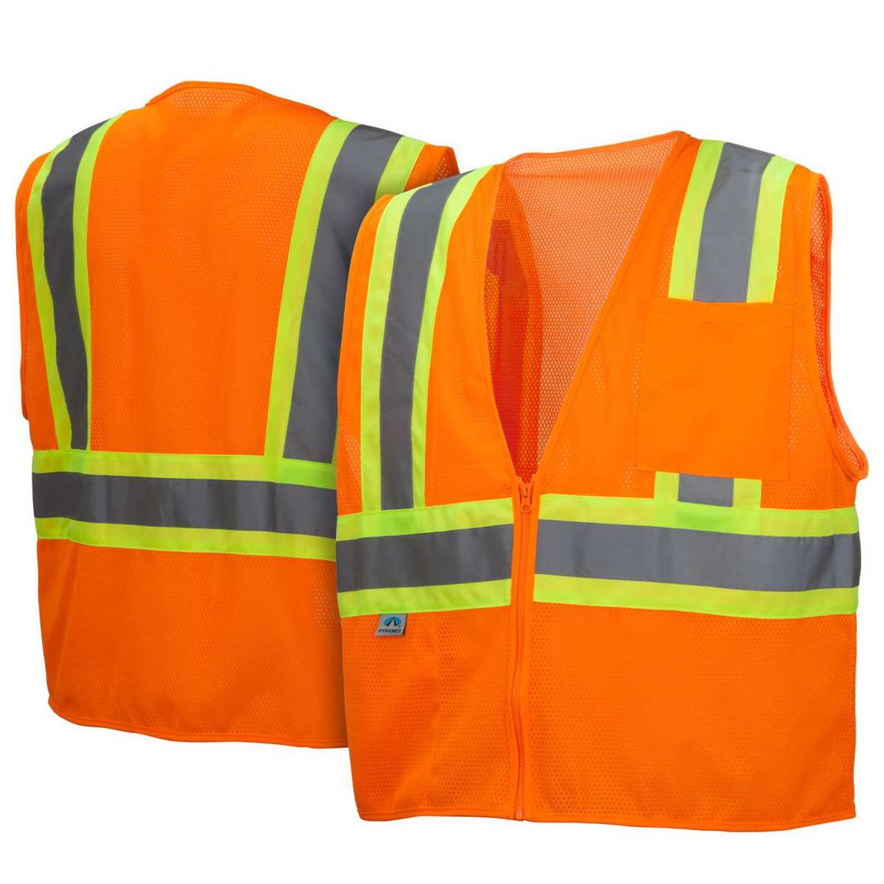Pyramex RVZ22SE Type R Class 2 Non FR Self Extinguishing Hi-Vis Safety Vest - Image 8