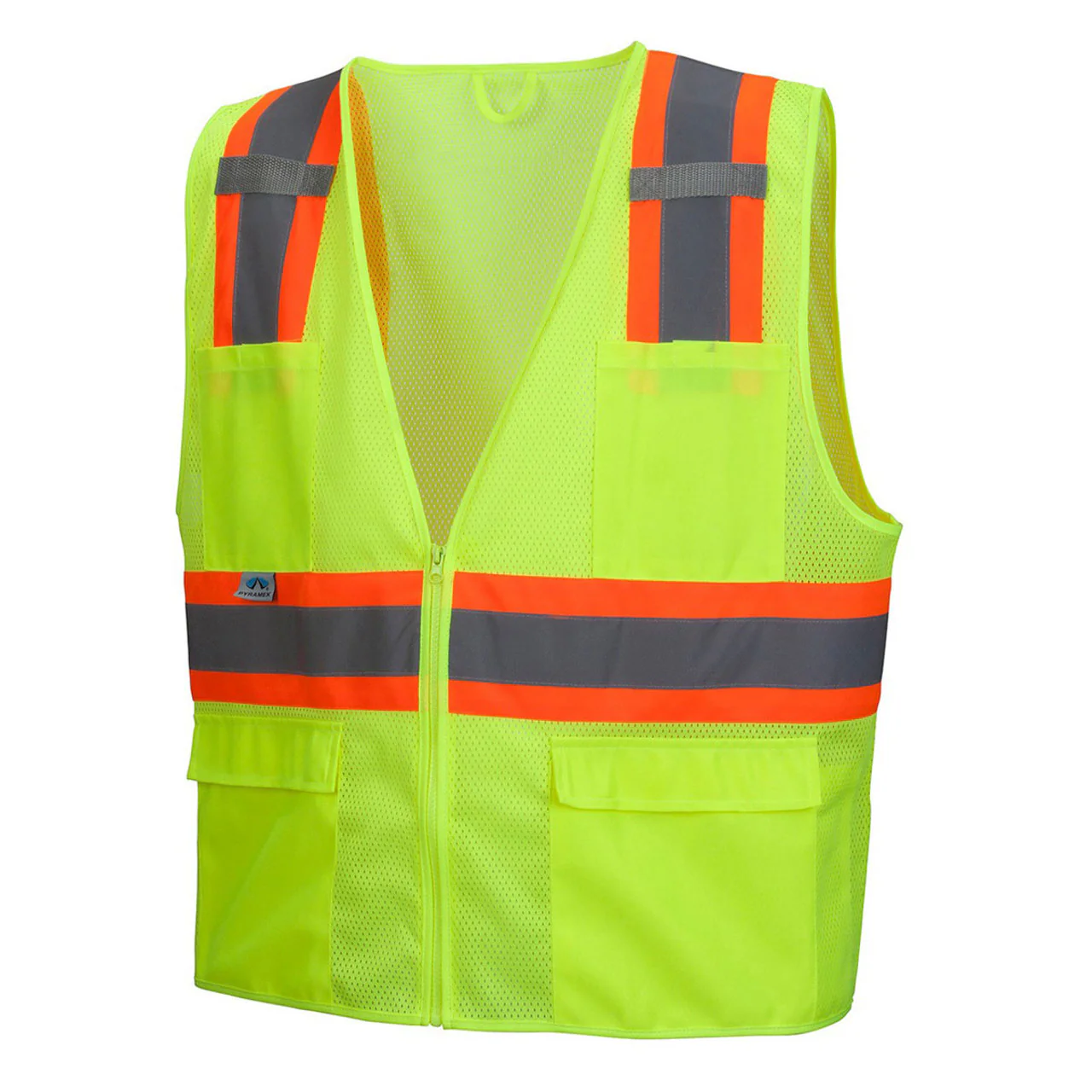 Pyramex RVZ23 Type R Class 2 Hi-Vis Two-Tone Mesh Safety Vest