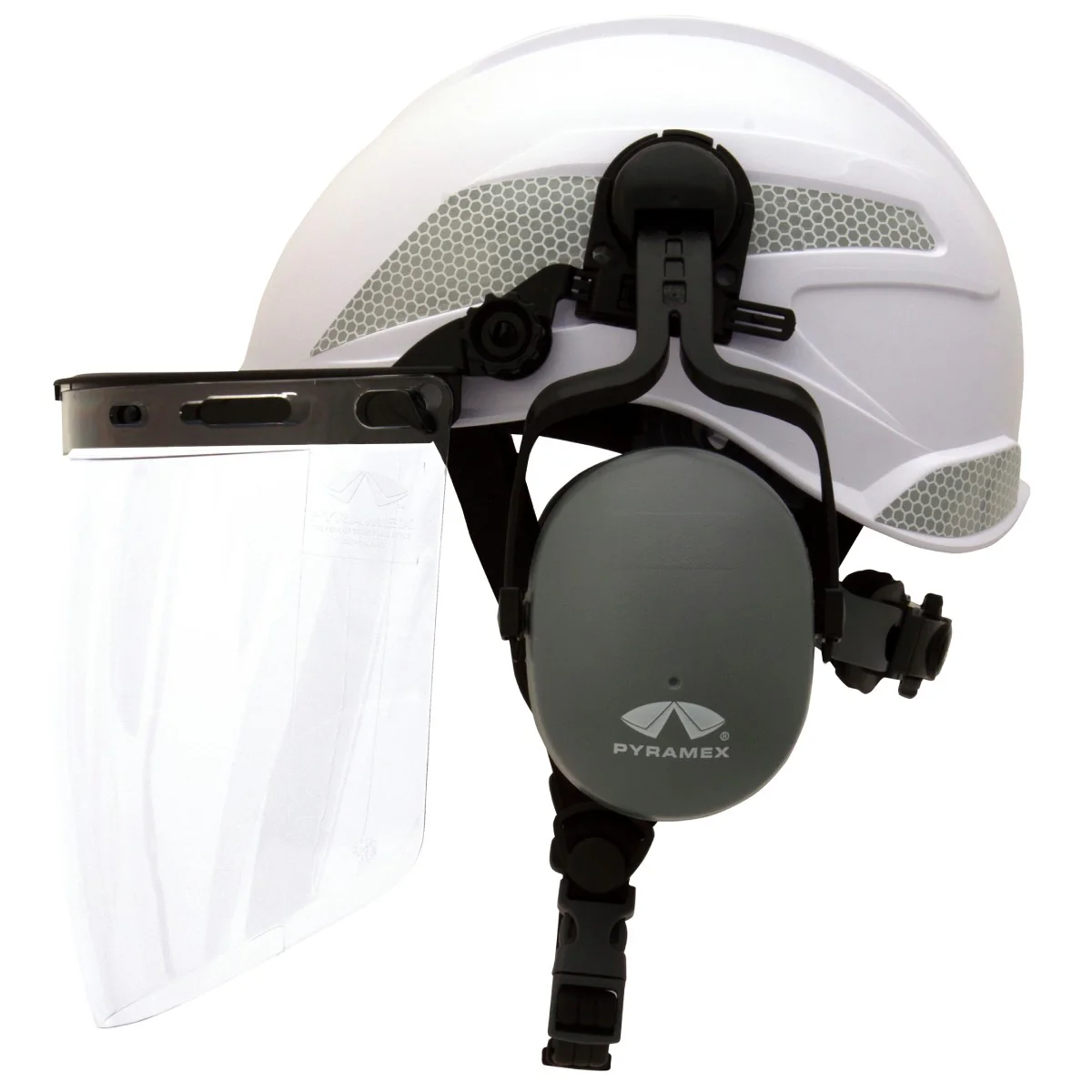 Pyramex Cap Mounted Earmuffs, NRR 22dB, CM6010, Gray - Image 3