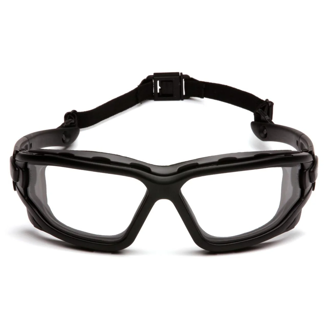 Pyramex I-Force Dual Pane Sealed Safety Glasses, Black Frame/Strap - Image 2