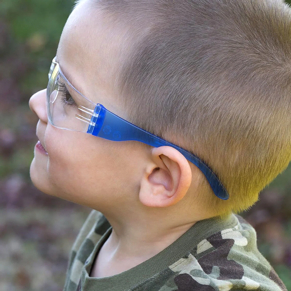 Pyramex Mini Intruder Safety Glasses, Clear Lens, Assorted Temple Colors, Case of 12 - Image 3