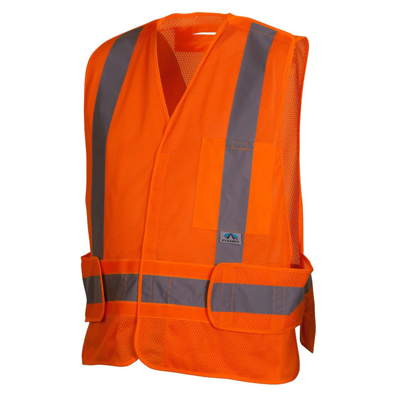 Pyramex RCA25 Type R Class 2 Hi-Vis Breakaway Safety Vest with X-Back - Image 3