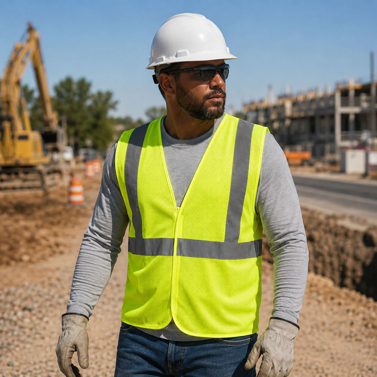Pyramex RVHLM29 Type R Class 2 Hi-Vis Mesh Safety Vest - Image 4
