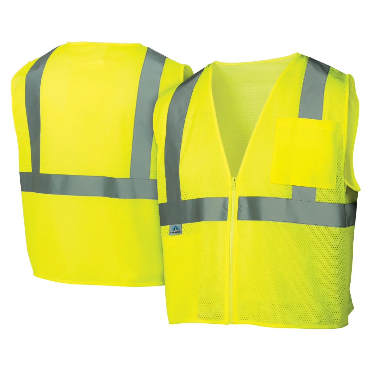Pyramex RVZ21 Type R Class 2 Hi-Vis Mesh Safety Vest - Image 5