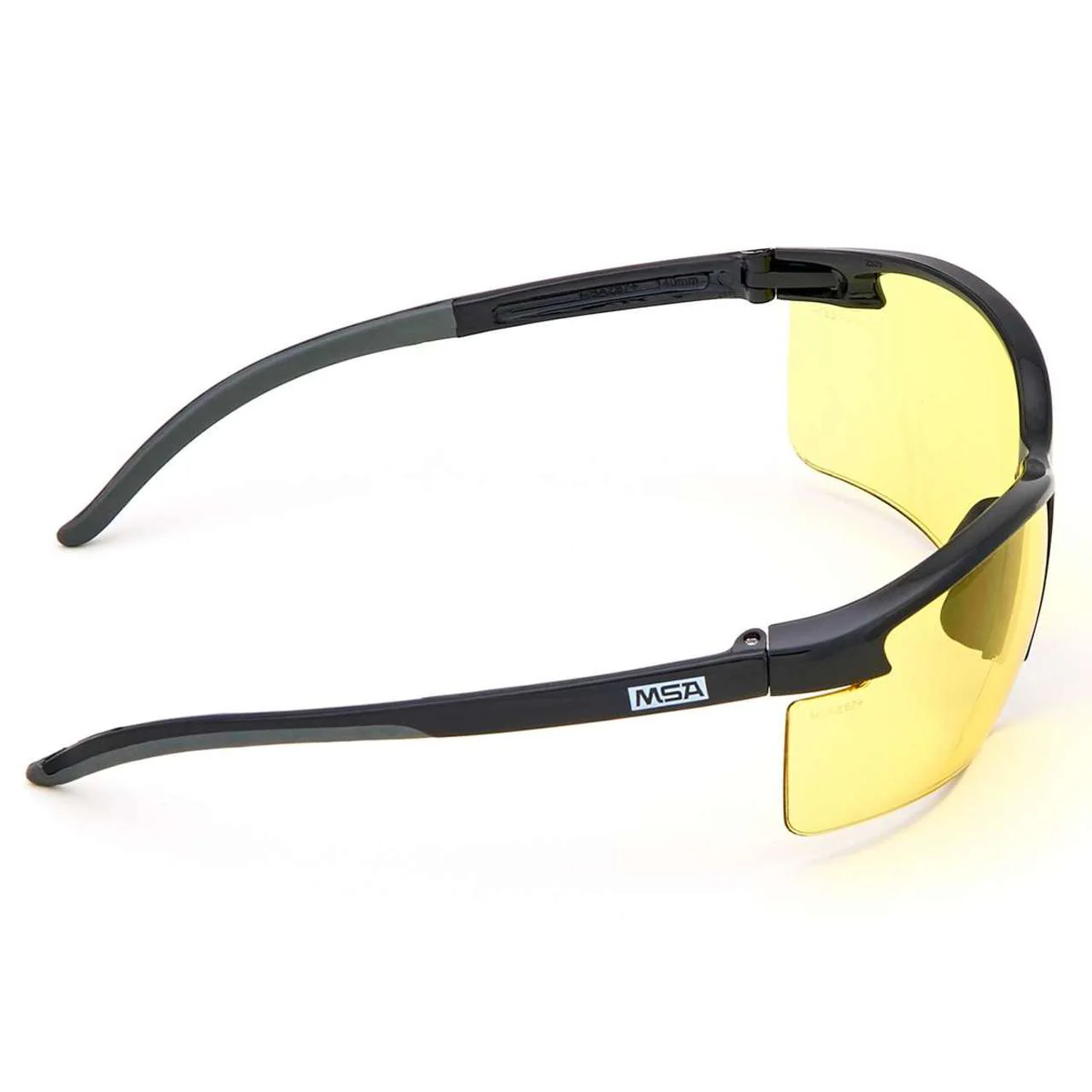 MSA Pyrenees Safety Glasses, Amber Anti-Fog Lens, Black Frame - 10033740 - Image 3