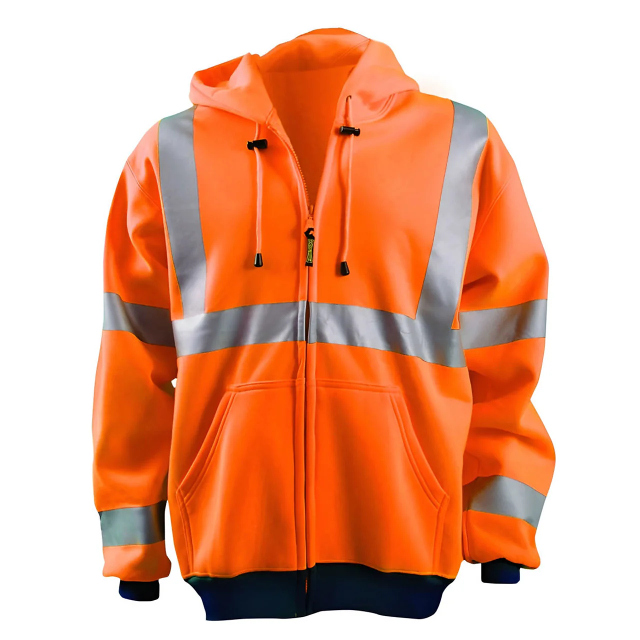 OccuNomix Type R Class 3 High-Vis Zip Hooded Sweatshirt - LUX-SWT3HZ - Image 3