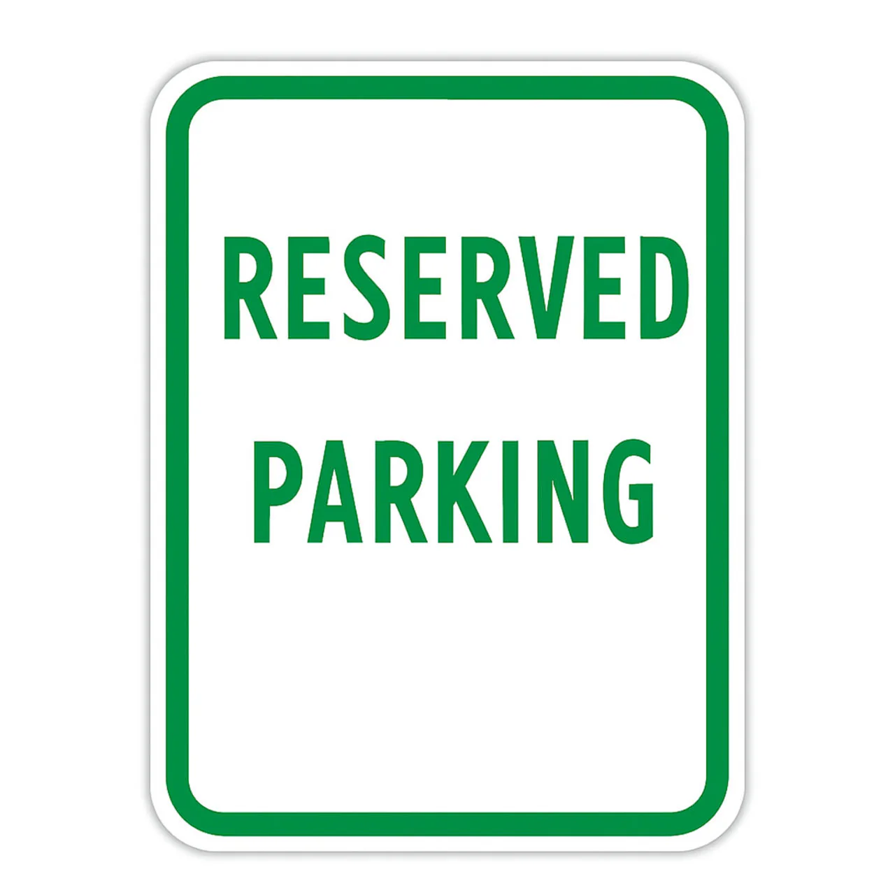 Reserved Parking Sign, 18 in x 12 in, Engineer Grade Reflective Aluminum