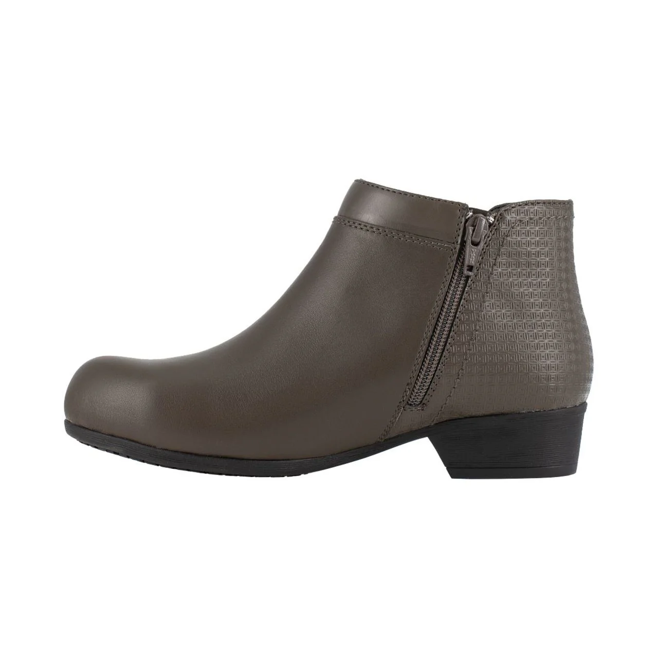 Rockport Women's Carly Work EH Alloy Toe Boots, Charcoal - RK753 - Image 3