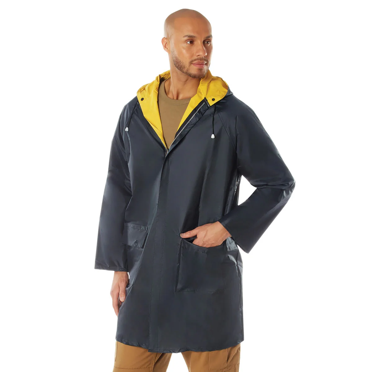 Rothco - Rain Parka - Reversible - Navy/Yellow - Image 4