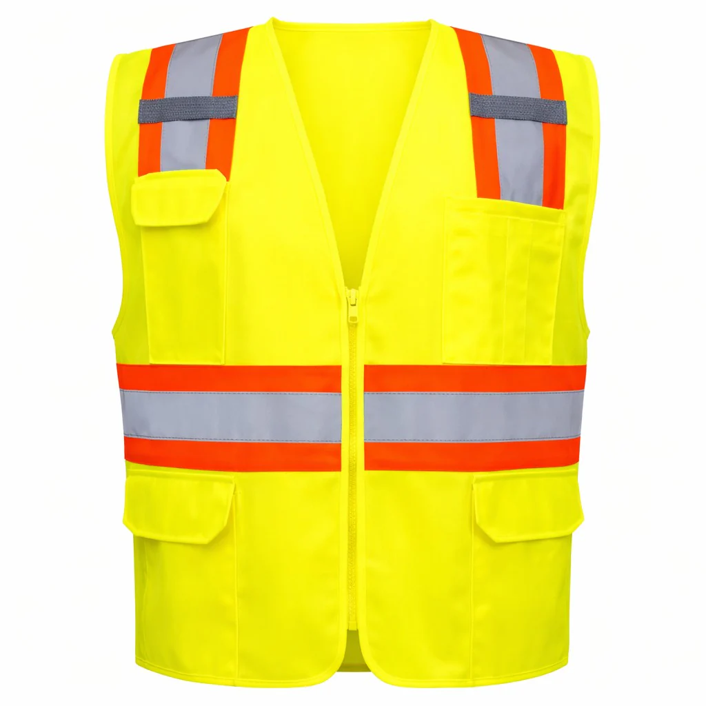 Custom Rugged Blue Type R Class 2 Hi-Vis Two-Tone Surveyor Safety Vest - Image 2