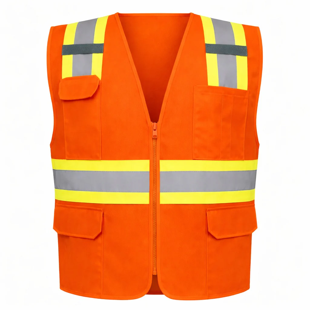 Custom Rugged Blue Type R Class 2 Hi-Vis Two-Tone Surveyor Safety Vest - Image 4