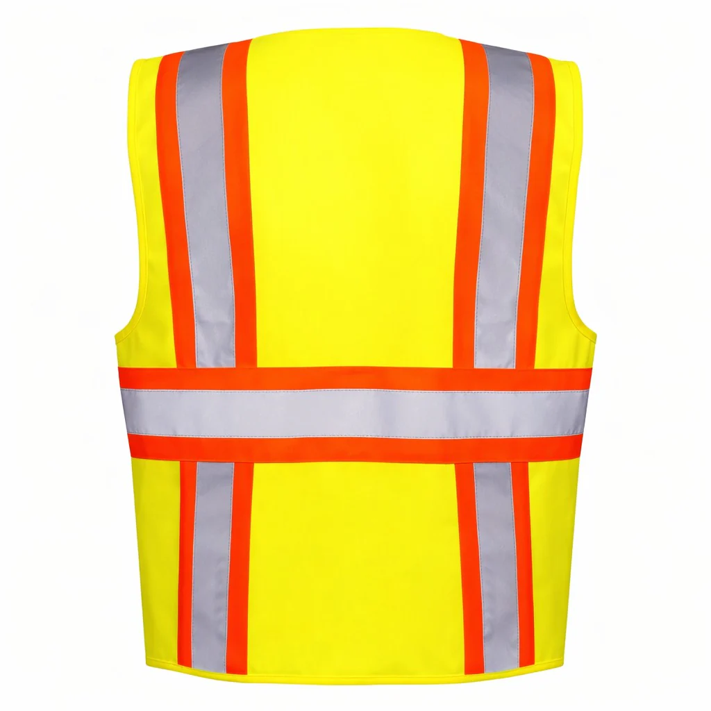 Custom Rugged Blue Type R Class 2 Hi-Vis Two-Tone Surveyor Safety Vest - Image 3