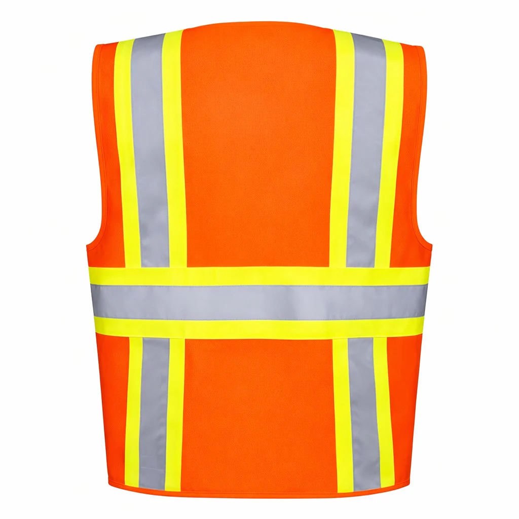 Custom Rugged Blue Type R Class 2 Hi-Vis Two-Tone Surveyor Safety Vest - Image 5