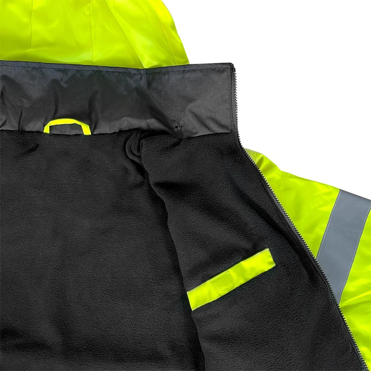 Rugged Blue Type R Class 3 High-Vis Bomber Jacket - High Vis Yellow - Image 4