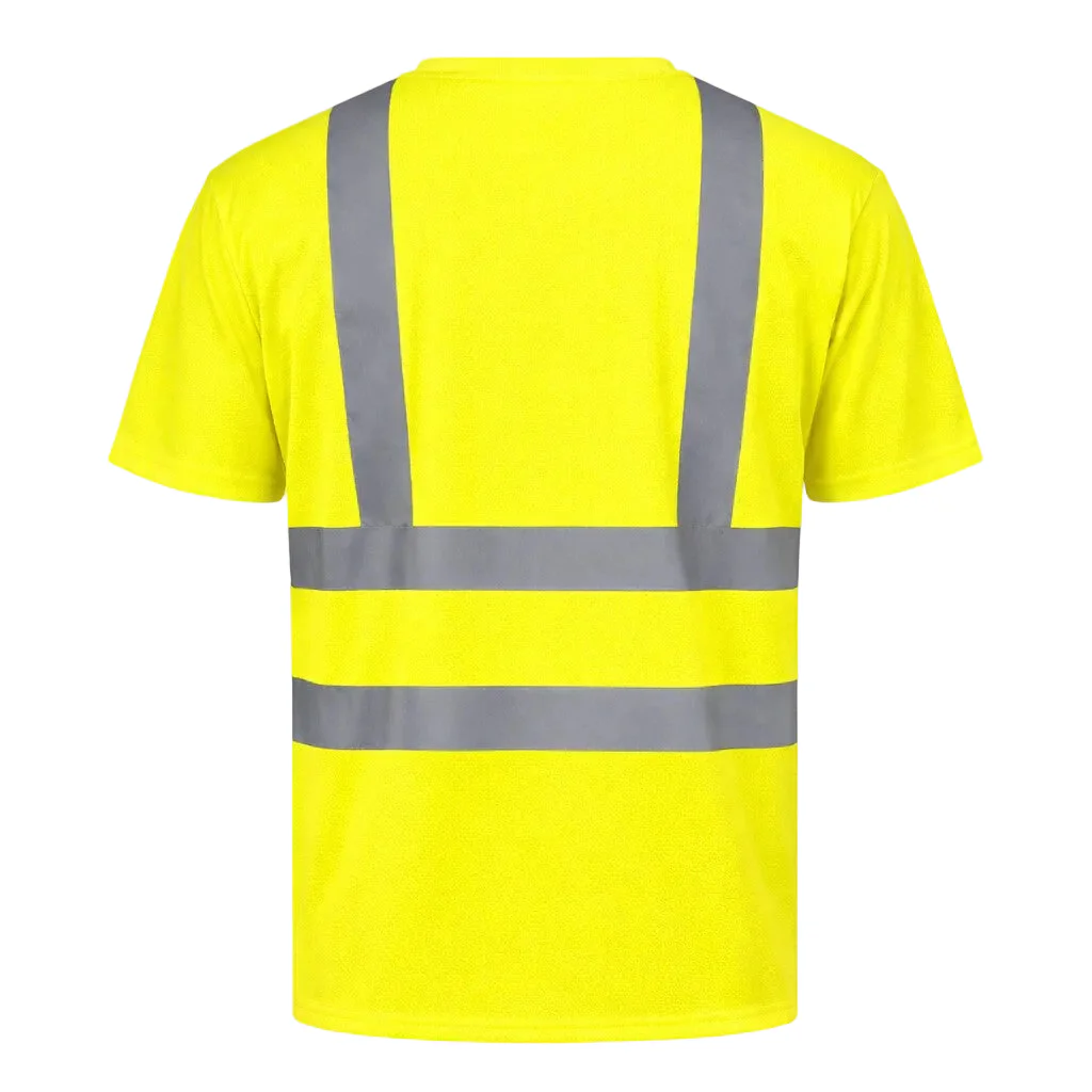 Custom Rugged Blue Type R Class 3 Hi-Vis Short Sleeve T-Shirt - Image 3