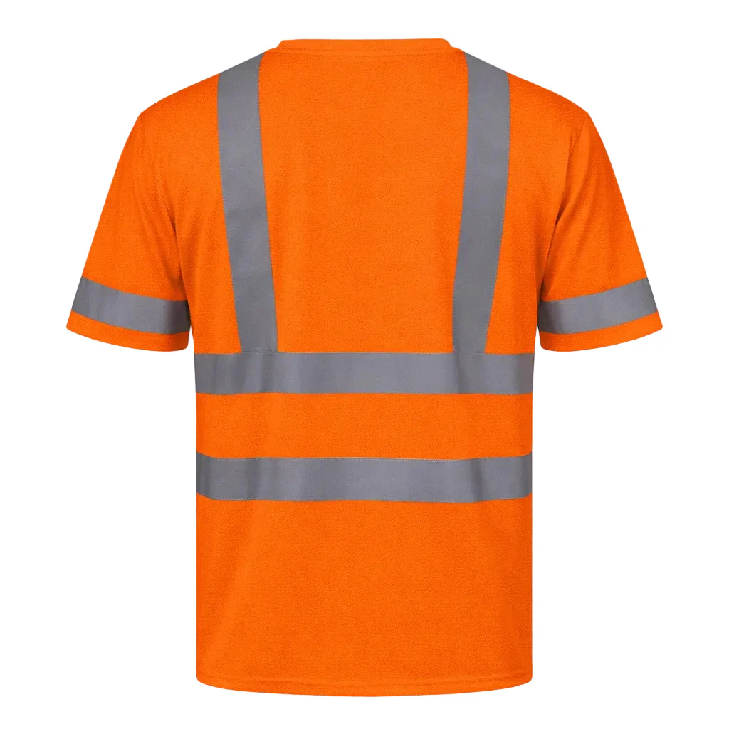 Custom Rugged Blue Type R Class 3 Hi-Vis Short Sleeve T-Shirt - Image 5