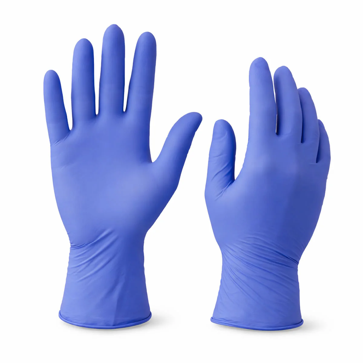 Disposable Nitrile Exam Gloves, 3.6 mil, Made in USA, Blue, Box of 100 - Image 3