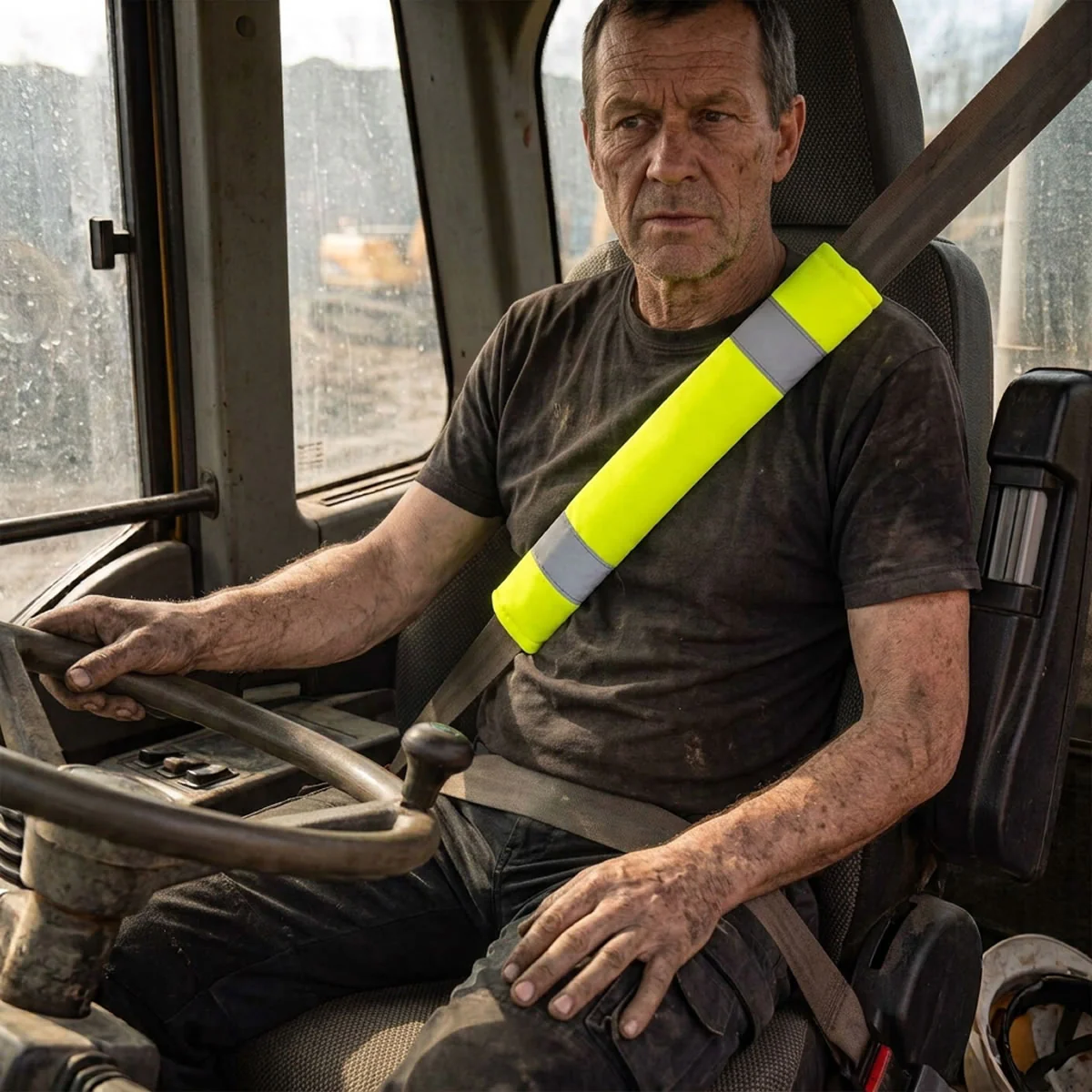 Rugged Blue Non-ANSI Hi-Vis Seat Belt Covers - Image 4