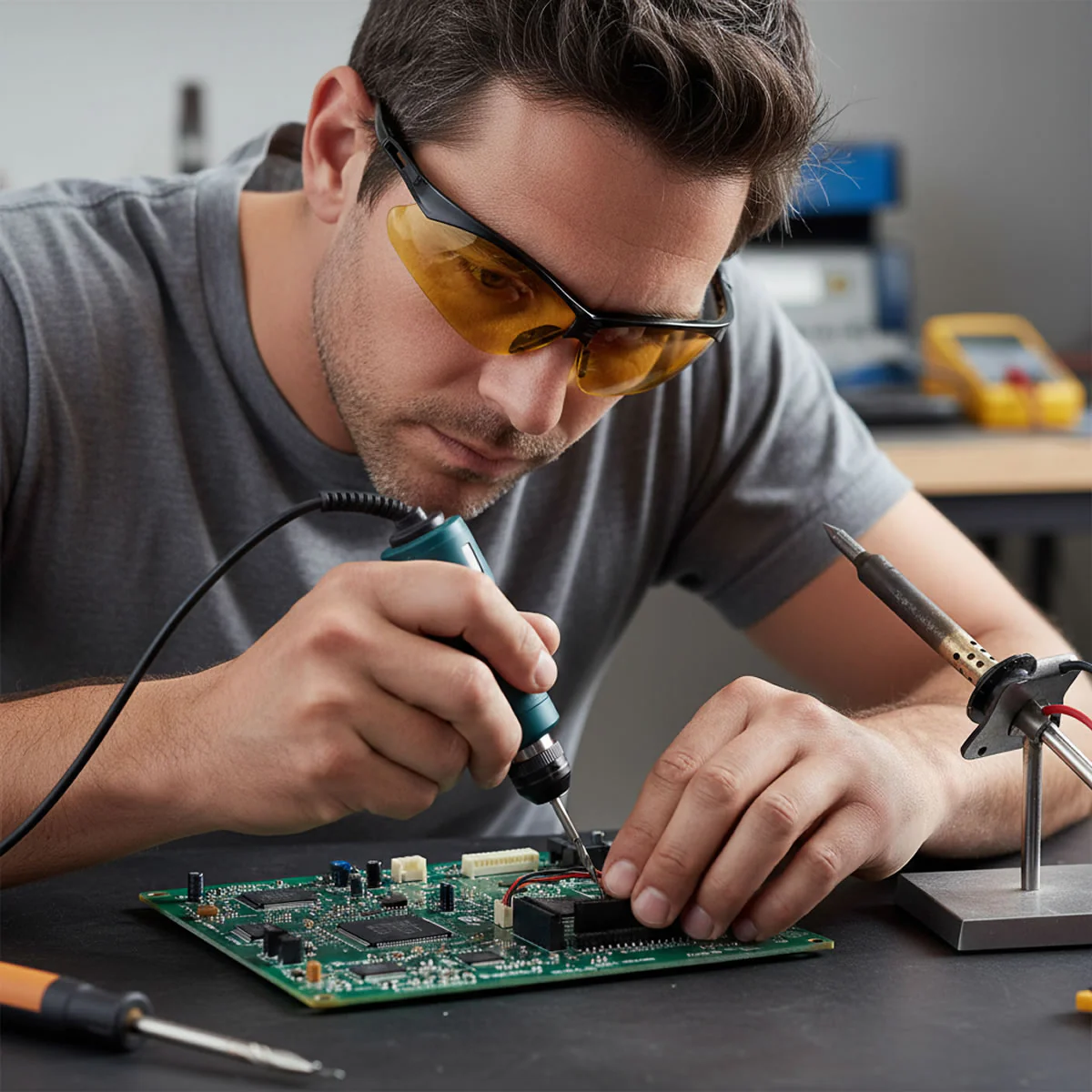 Rugged Blue Mojave Safety Glasses - Image 9