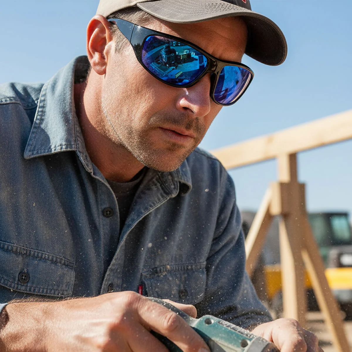Rugged Blue Bronto Safety Glasses - Image 8